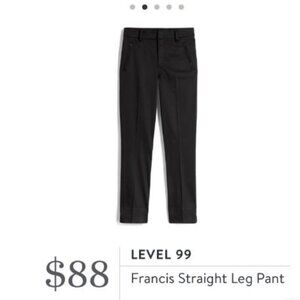 Size 16W Stitch Fix Level 99-Plus Francis Straight Leg Pant Navy New W/Tags
